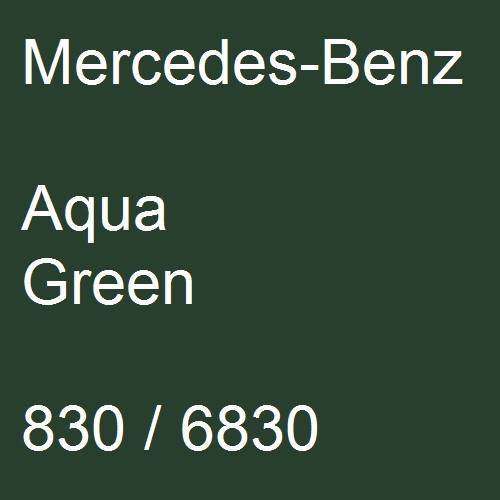 Mercedes-Benz, Aqua Green, 830 / 6830.